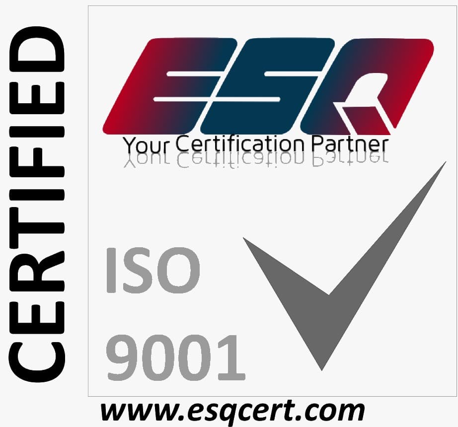 ESQ Certified ISO 9001